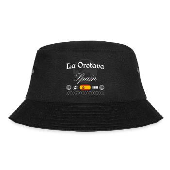 La Orotava Spanien Streetwear Reise Souvenir - Bucket Hat - Schwarz - Vorne - Lela (165cm)