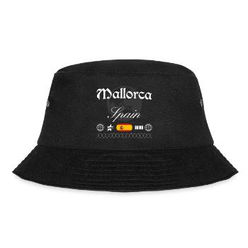 Mallorca Spanien Streetwear Reise Souvenir - Bucket Hat - Schwarz - Vorne - Lela (165cm)