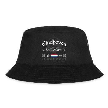 Eindhoven Niederlande Streetwear Reise Souvenir - Bucket Hat - Schwarz - Vorne - Lela (165cm)