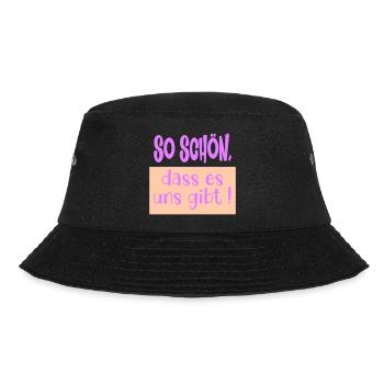 Verbundenheit Beziehung Schön - Bucket Hat - Schwarz - Vorne - Lela (165cm)