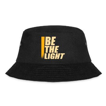 Be The Light Motivierend Positivität Spruch Logo - Bucket Hat - Schwarz - Vorne - Lela (165cm)