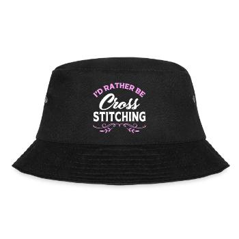 Cross Stitch - Bucket Hat - black - Front - Lela (165cm)