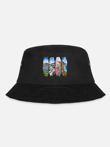 Kapstadt Urlaub Travel – Südafrika Stadt Motiv - Bucket Hat - Schwarz