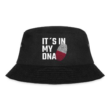 IT’S IN MY DNA – Polen Humor - Bucket Hat - Schwarz - Vorne