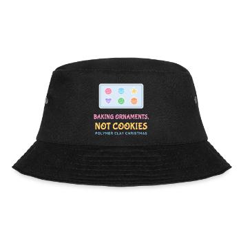 Ornamente backen, keine Kekse Polymer-Ton - Bucket Hat - Schwarz - Vorne