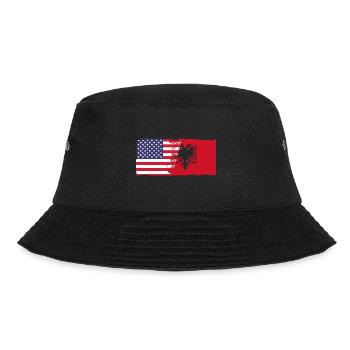 Republik Albanien Albania Shqipëria Tirana Albaner - Bucket Hat - Schwarz - Vorne - Lela (165cm)