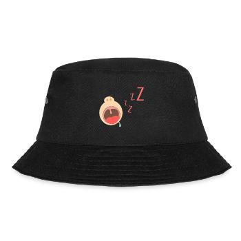 baby sleep´n cry - Baby schläft und schreit - Bucket Hat - Schwarz - Vorne - Lela (165cm)