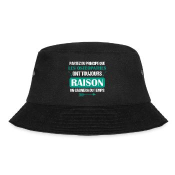 Ostéopathe - Raison - Cadeau - Ostéo - Homme - Bob - noir - Devant - Lela (165cm)