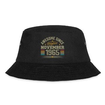 November 1965 Birthday Gift | November 1965 - Bucket Hat - black - Front - Lela (165cm)