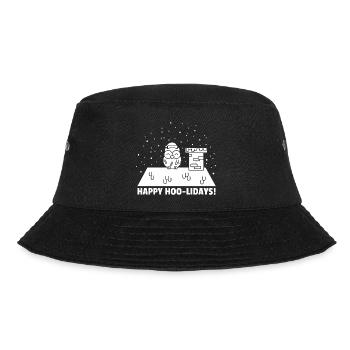 Happy Hoo-lidays - Bucket Hat - black - Front - Lela (165cm)
