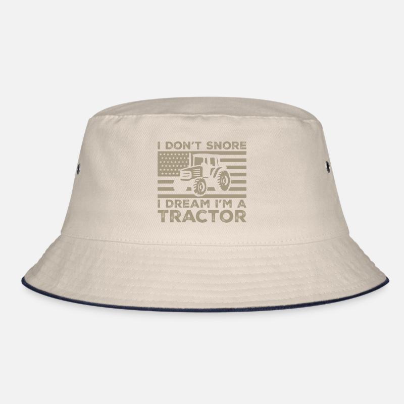Ich schnarche nicht, ich träume, ich bin ein Traktor Bucket Hat