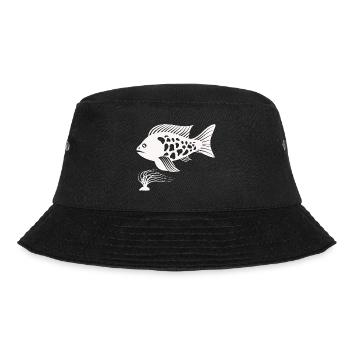 Fisch Aquarium Meerestier Klima Umweltschutz - Bucket Hat - Schwarz - Vorne - Lela (165cm)