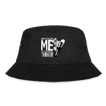 Snowboarding Snowboard Holiday Snowboard Snowboarder - Bucket Hat - black - Front - Lela (165cm)