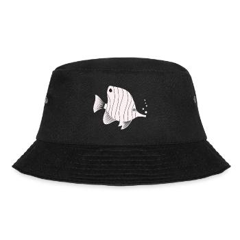 Fish Aquarium Marine Animal Climate Environmental Protection - Bucket Hat - black - Front - Lela (165cm)