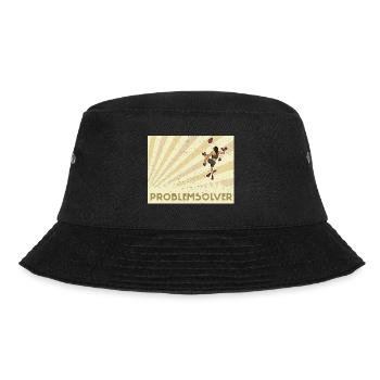 Bouldern Klettern Sportarten Turnhalle Wand - Bucket Hat - Schwarz - Vorne - Lela (165cm)