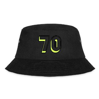 70 YEARS. 70TH ANNIVERSARY. BIRTHDAY 70 YEARS. 70 - Bucket Hat - black - Front - Lela (165cm)