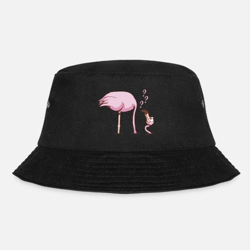 irritierter FLAMINGO - Bucket Hat - Schwarz