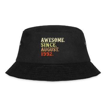 August 1992 - 30th birthday gift. Awesome. - Bucket Hat - black - Front - Lela (165cm)