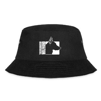 Tschechoslowakischer Wolfhund Profil Hund Wilsigns - Bucket Hat - Schwarz - Vorne - Lela (165cm)