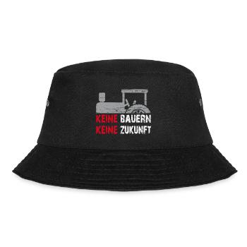 Keine Bauern keine Zukunft - Bucket Hat - Schwarz - Vorne - Lela (165cm)