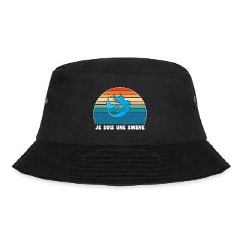 Kleine Meerjungfrau Humor - Bucket Hat - Schwarz - Vorne - Lela (165cm)