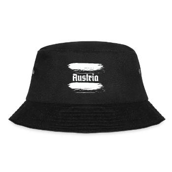 Austria Fussball weiss - Bucket Hat - Schwarz - Vorne - Lela (165cm)