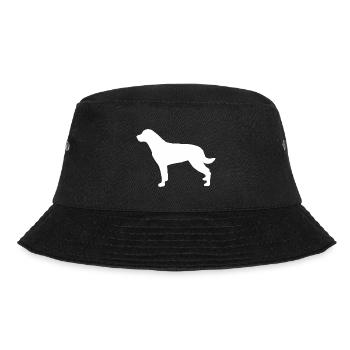 Rottweiler Silhouette - Bucket Hat - Schwarz - Vorne - Lela (165cm)