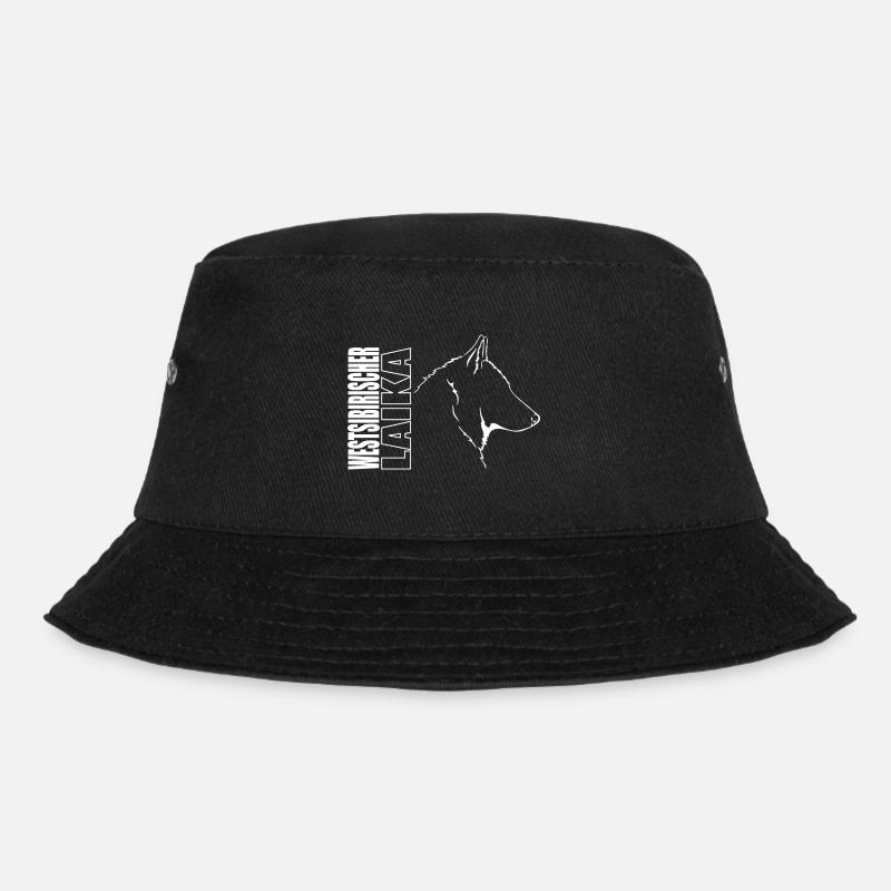 Westsibirischer Laika Profil Hunde Hund Wilsigns - Bucket Hat - Schwarz