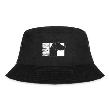 Doberman Pinscher Profil Wilsigns Hunde Hund IGP - Bucket Hat - Schwarz - Vorne - Lela (165cm)