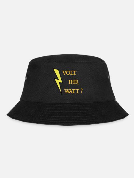 Volt Ihr Watt - Bucket Hat - Schwarz