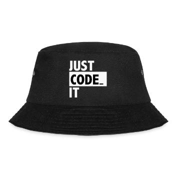 just code it - Bucket Hat - black - Front - Lela (165cm)