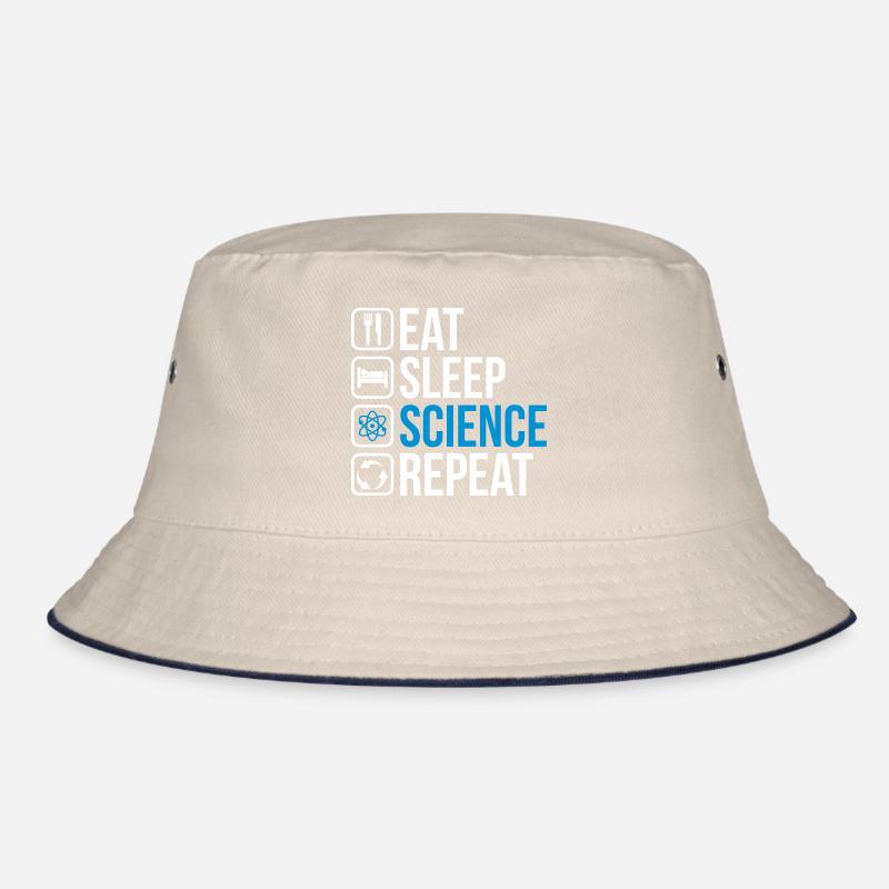 Eat Sleep Science Repeat Bucket Hat