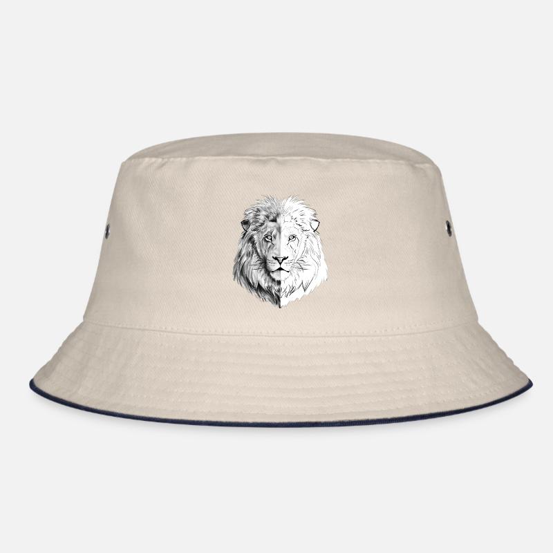 Ein interessanter gezeichneter Löwe Bucket Hat