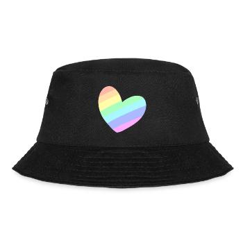 Coeur d'arc-en-ciel pastel - Bob - noir - Devant - Lela (165cm)