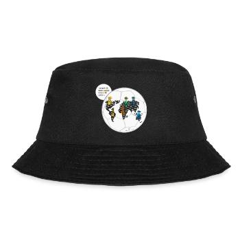 Fußball verbindet Welten- Die Hüter von Orbis - Bucket Hat - Schwarz - Vorne - Lela (165cm)