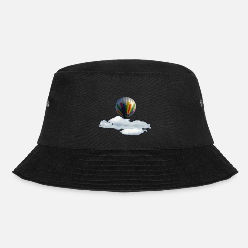 Heissluftballon - Bucket Hat - Schwarz