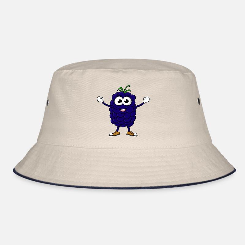 Brombeere Cartoon Bucket Hat