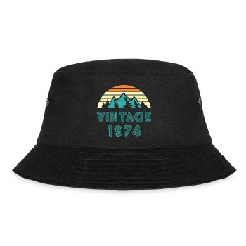 1974 - Bucket Hat - Schwarz - Vorne - Lela (165cm)