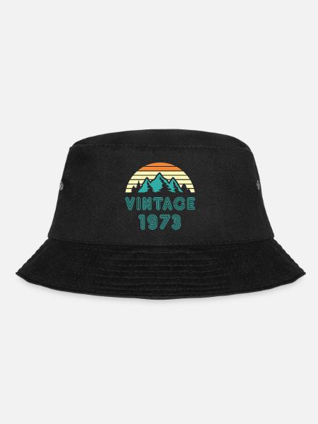 1973 Vintage Geburtstag Geschenk - Bucket Hat - Schwarz