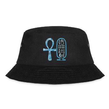 anch und kartusche nofretete e 78 - Bucket Hat - Schwarz - Vorne - Lela (165cm)