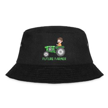 Offspring farmer - farmer - future farmer - Bucket Hat - black - Front - Lela (165cm)
