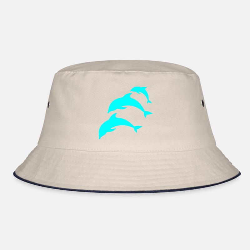 dolphin blue Bucket Hat