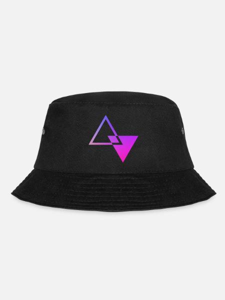 farbige Sanduhr - Bucket Hat - Schwarz