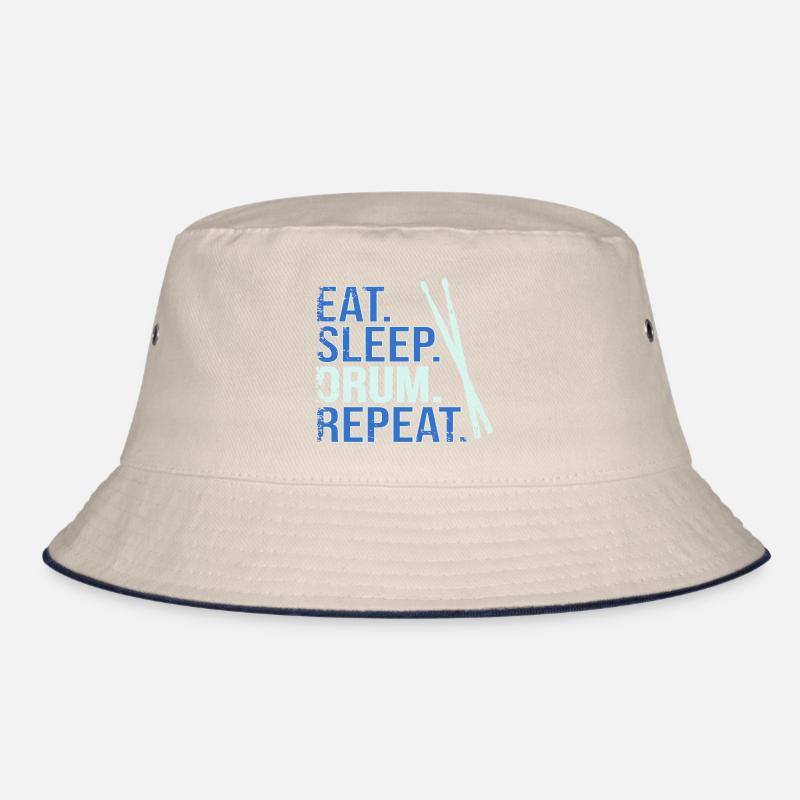 Eat. Sleep. Drum. Repeat. Bucket Hat