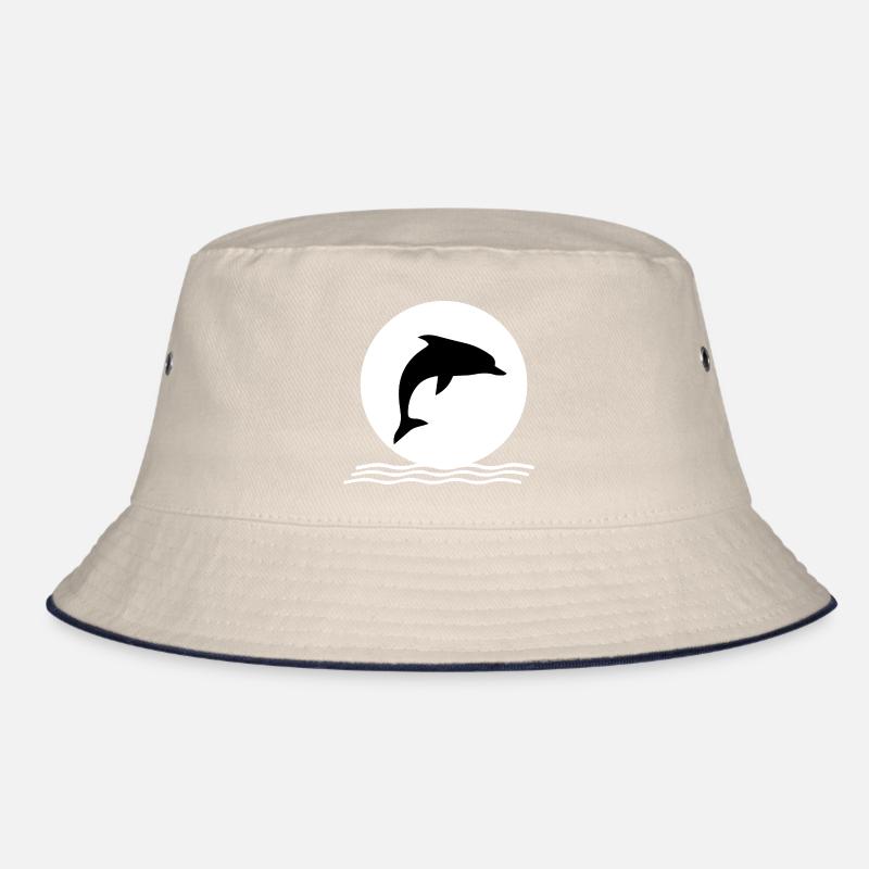 Dolphin dolphins Bucket Hat