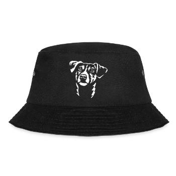 Jack Russel Terrier head "Black Edition" - Bucket Hat - black - Front - Lela (165cm)