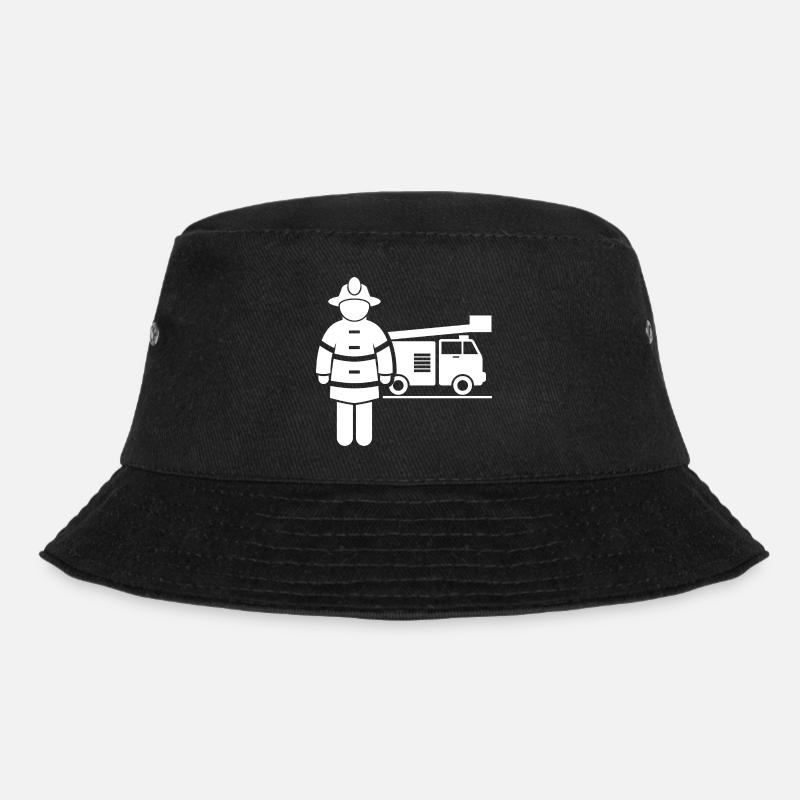 Feuerwehrmann Floriansjünger Brandbekämpfer - Bucket Hat - Schwarz