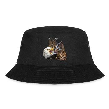 Greifvögel - Bucket Hat - Schwarz - Vorne - Lela (165cm)