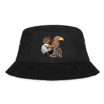Greifvögel - Bucket Hat - Schwarz - Vorne - Lela (165cm)