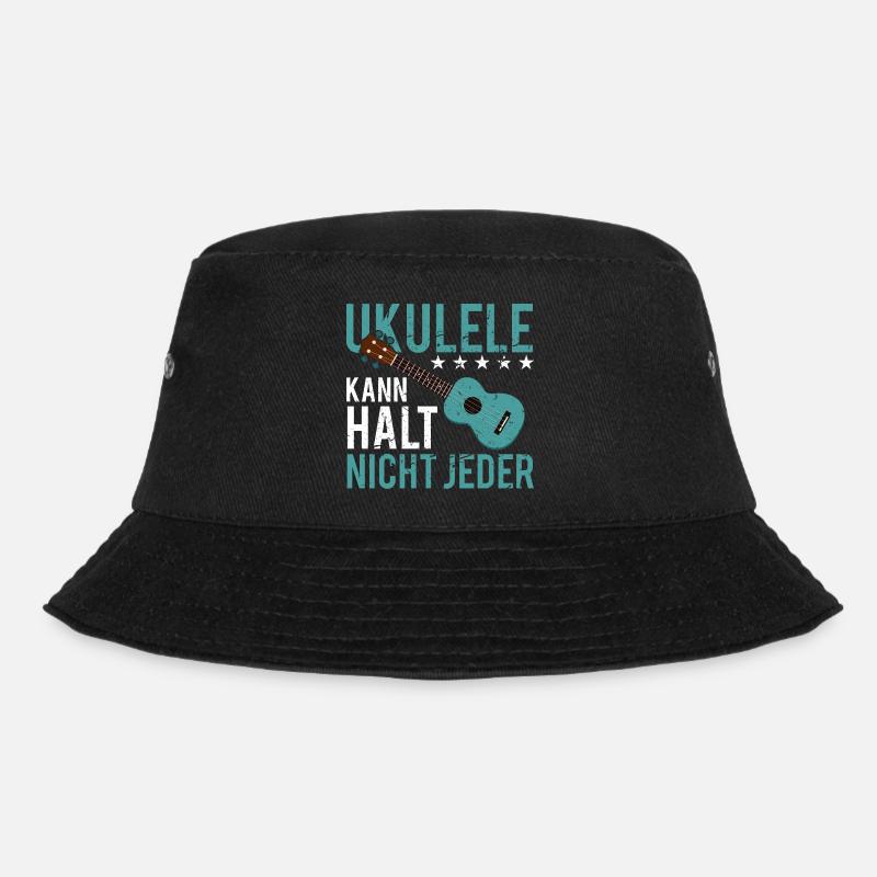 Ukulele kleine Gitarre Ukulelist - Bucket Hat - Schwarz